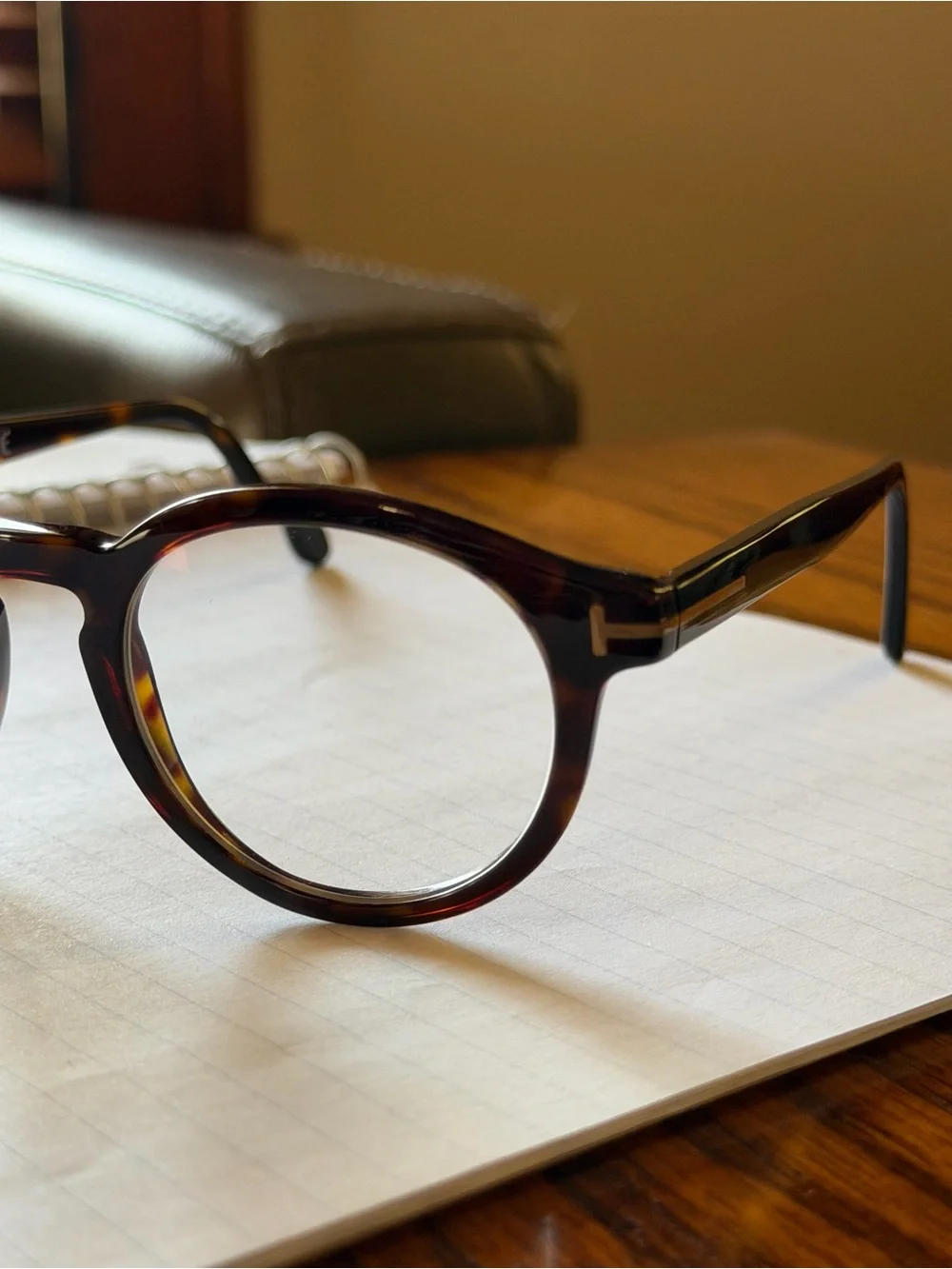 Tom Ford TF5529-B Round Tortoise shell Eye Glasses